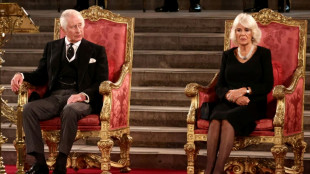 Charles III addresses parliament as mourners gather to see queen's coffin