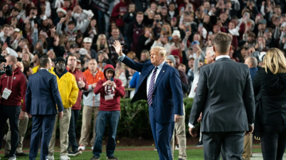 Sport and politics entwine as Trump makes historic Super Bowl visit