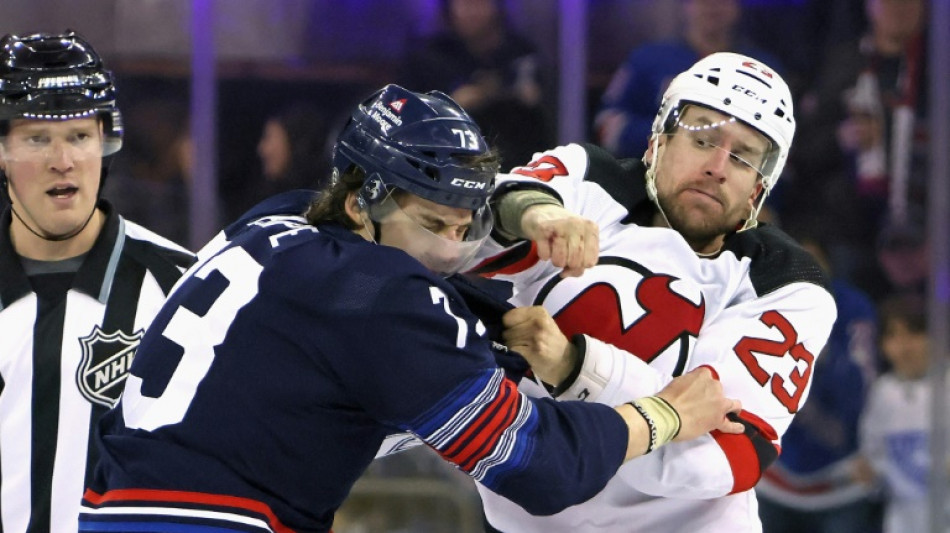 Eight ejected in brawl to open NHL Rangers win over Devils