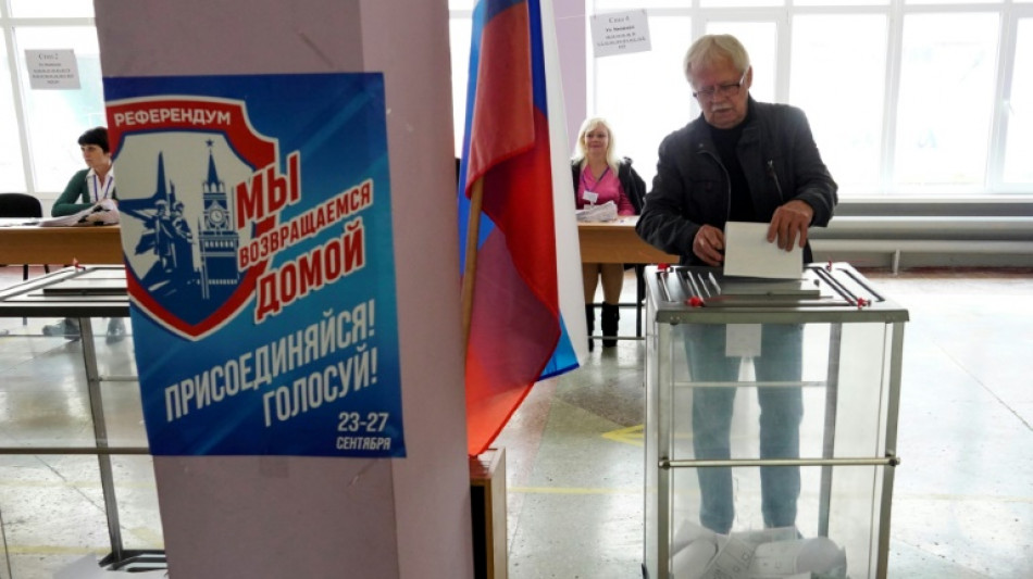 Kremlin proxies claim victory in 'sham' annexation votes