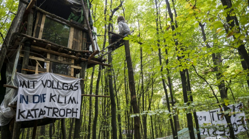 Polizei beendet Räumung von besetztem Wald in Laußnitzer Heide in Sachsen