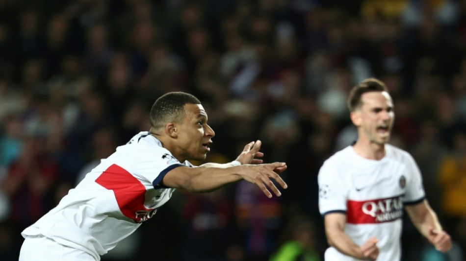 Mbappe's PSG punish 10-man Barca to reach Champions League semis