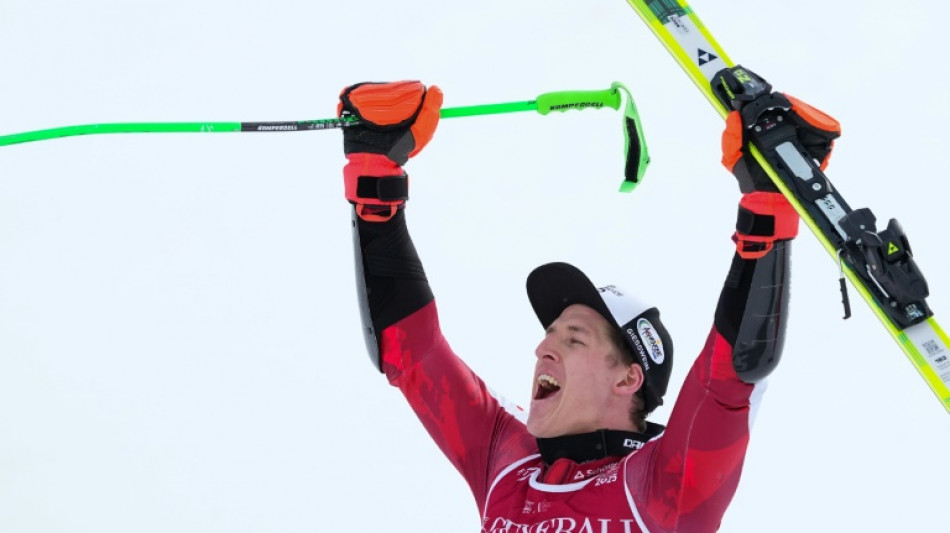 Haaser wins world giant slalom, Odermatt fourth