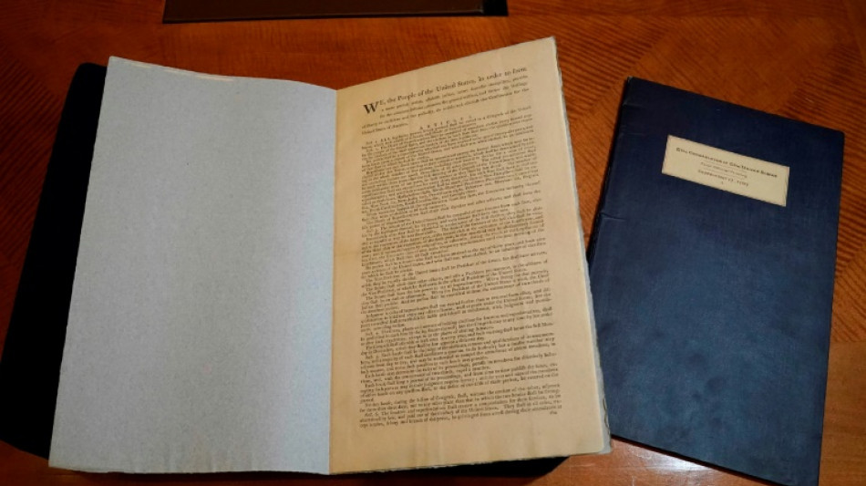 Rare US Constitution original copy to be auctioned in December