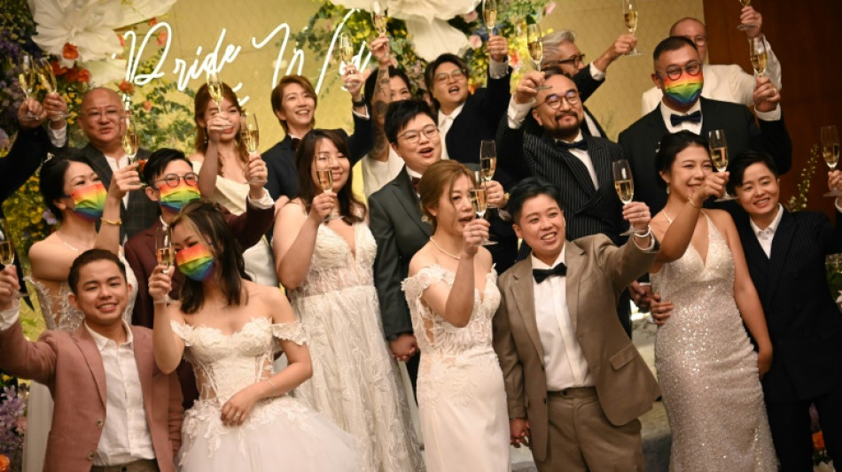 Hong Kong LGBTQ couples seek love, recognition in mass wedding