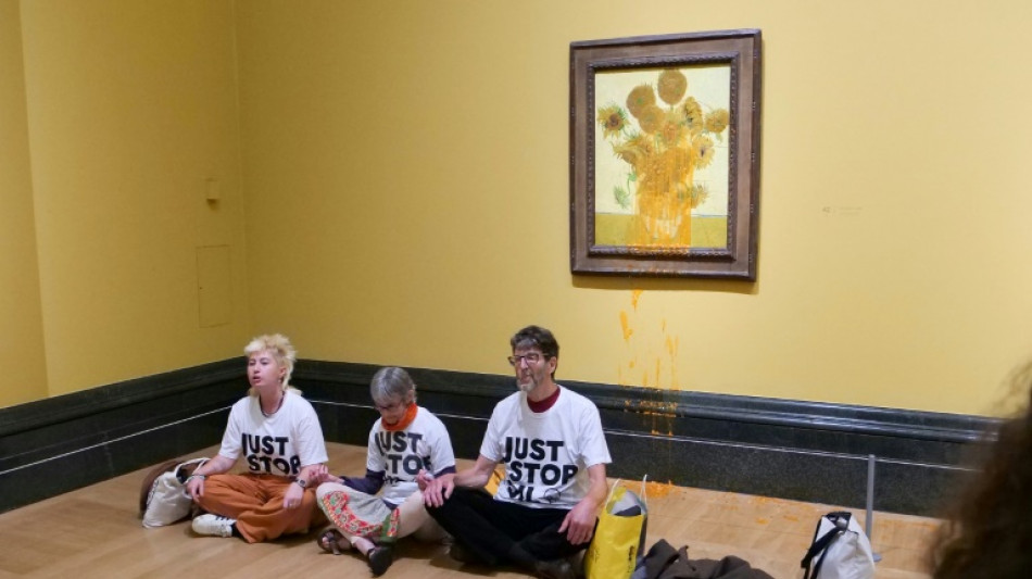 UK's National Gallery bans liquids after activist art attacks