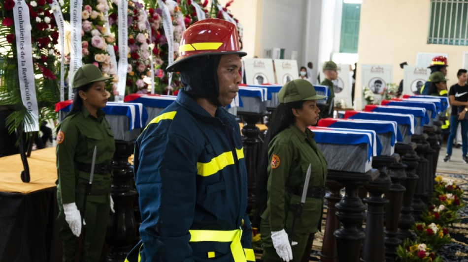 Cuba bids farewell to firefighters killed in fuel depot blaze