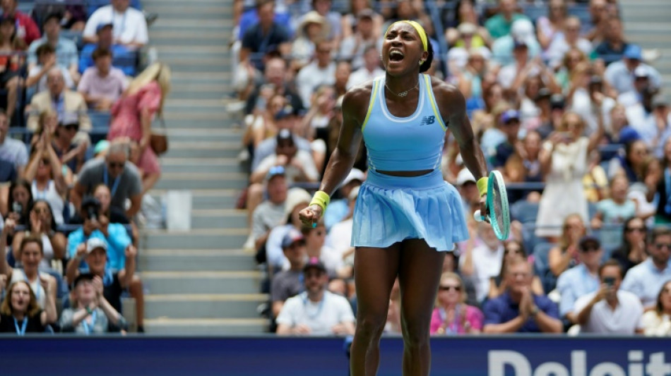 Gauff rallies to keep US Open repeat bid alive