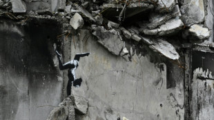 Banksy unveils Ukraine mural in town bombed by Russia