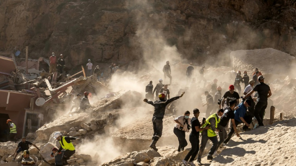 Niños de una aldea de Marruecos, traumatizados por el terremoto