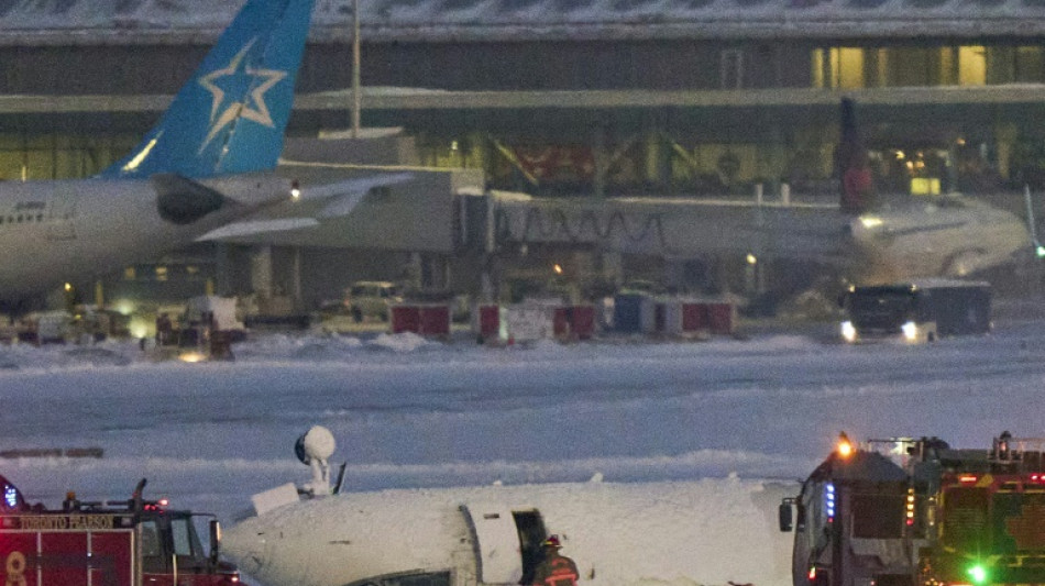 Video shows Toronto plane's hard landing before flipping