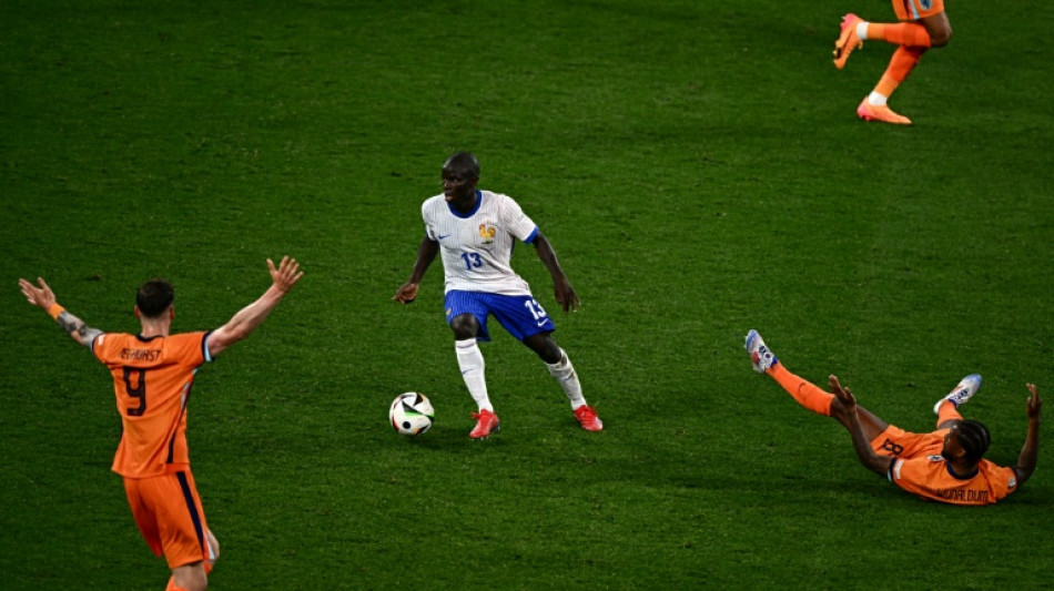 Kante sparkles again but France lose shine without Mbappe magic