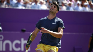 Wimbledon champion Alcaraz knocked out of Queen's in last 16