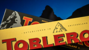 Matterhorn mountain melting away from Toblerone bars