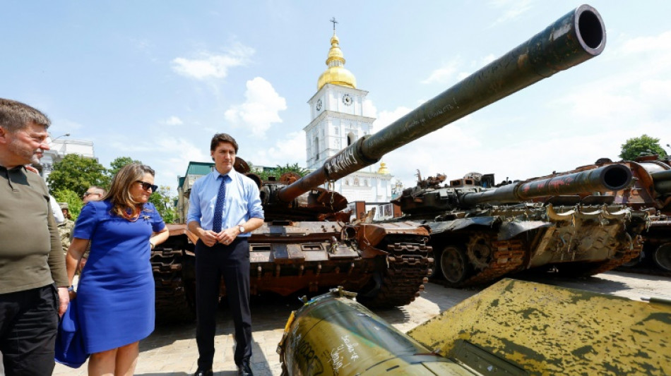 El primer ministro canadiense Justin Trudeau visita Kiev por sorpresa