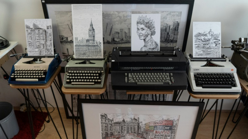 For UK artist, the key to good art is a typewriter