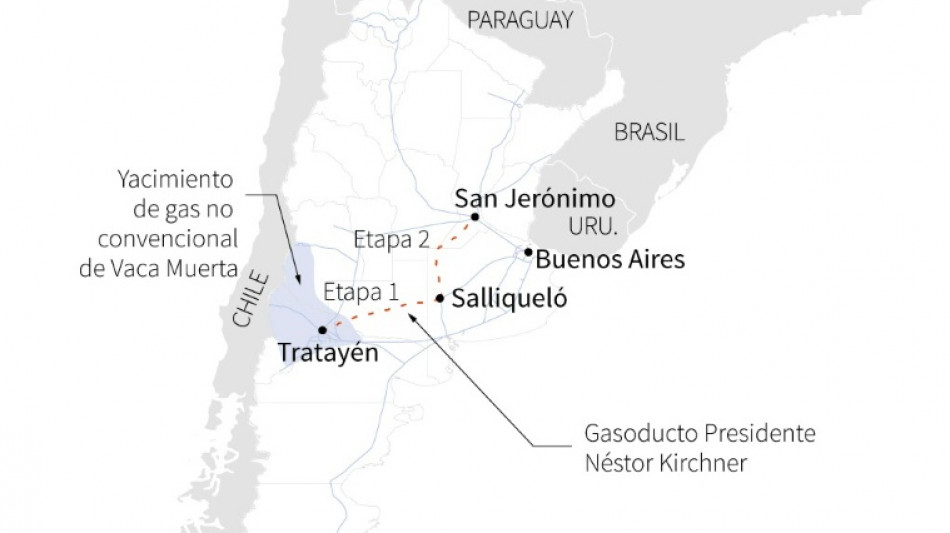 Argentina inauguró gasoducto clave para el shale gas de Vaca Muerta