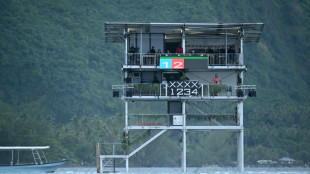 Estanguet and protestors give Olympic surfing judges' tower thumbs-up