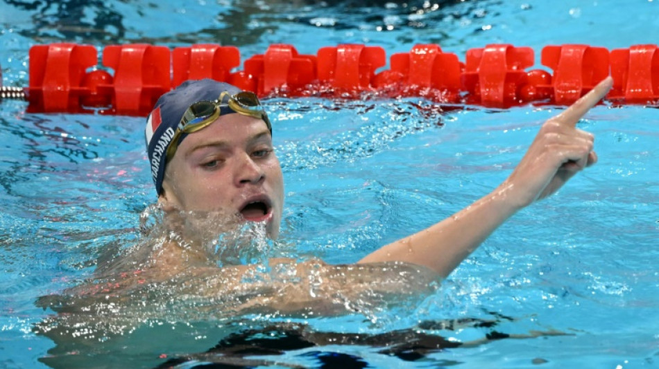 France's Leon Marchand wins men's Olympic 400m medley gold 