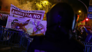 Extrema derecha española protesta contra la amnistía a independentistas catalanes