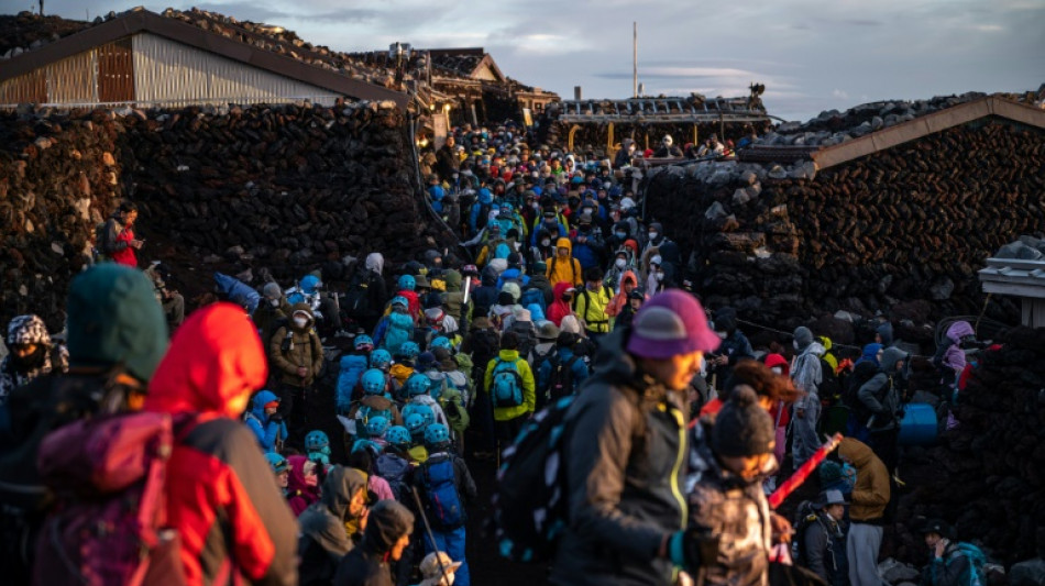 Japanese officials call for Mount Fuji crowd control