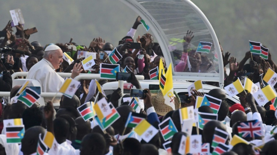 Pope urges end to ethnic hatred at open-air mass in South Sudan