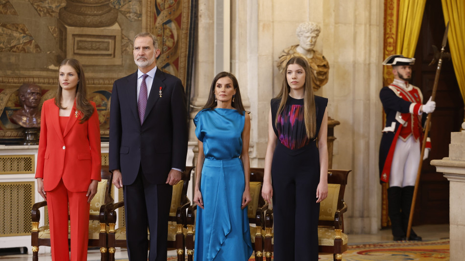 Al Palazzo Reale cerimonia per i 10 anni di regno di Felipe VI