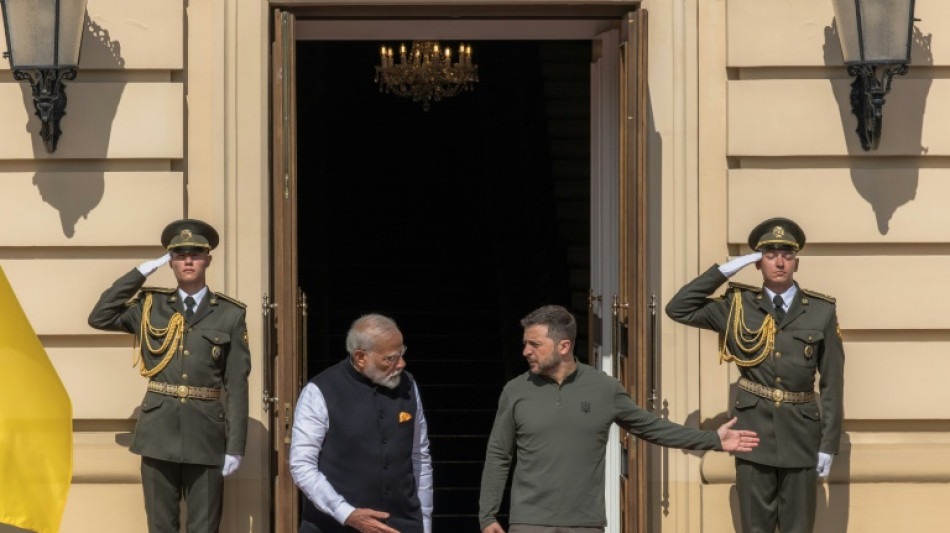 Modi afirma defender "firmemente la paz" durante una visita histórica en Ucrania