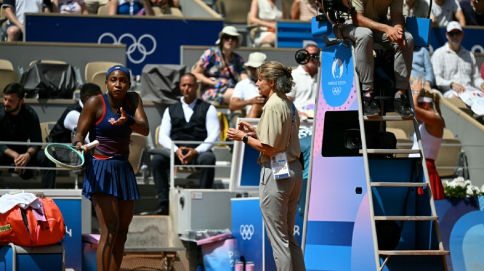 Tearful Gauff calls for video replays after stormy Olympic exit