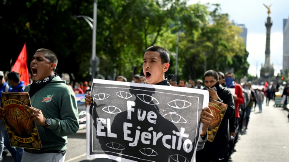 Thousands march to demand justice for Mexico's missing students