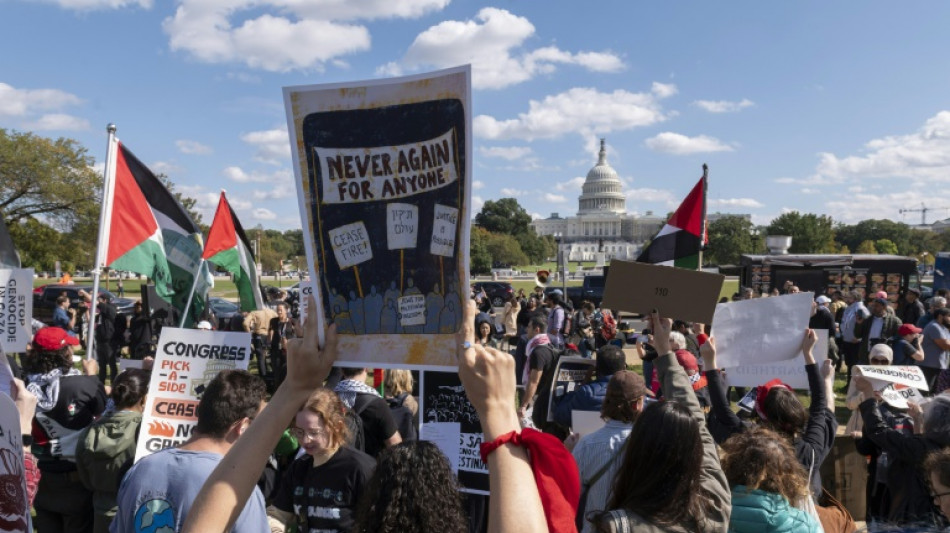 Manifestantes ocupan un edificio del Congreso de EEUU para exigir un alto el fuego en Gaza