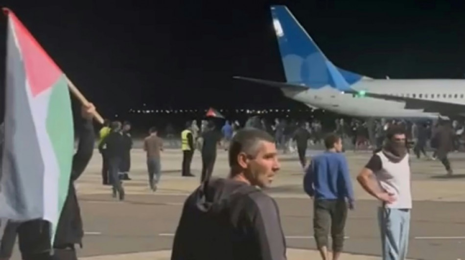 Sesenta detenidos en protestas antisraelíes en el aeropuerto de la república rusa de Daguestán