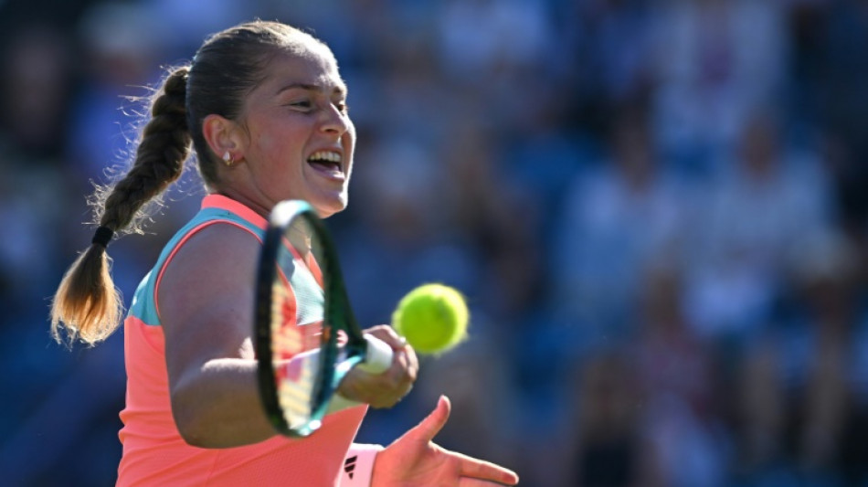 Former champion Ostapenko wins Eastbourne opener as Rybakina withdraws